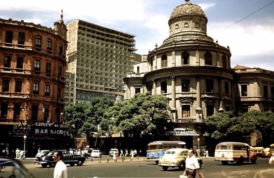 Marquês do Herval ao fundo, em construção [título atribuído]. [s.d.] [Autoria não identificada]. Fonte: Blog Saudades do Rio.