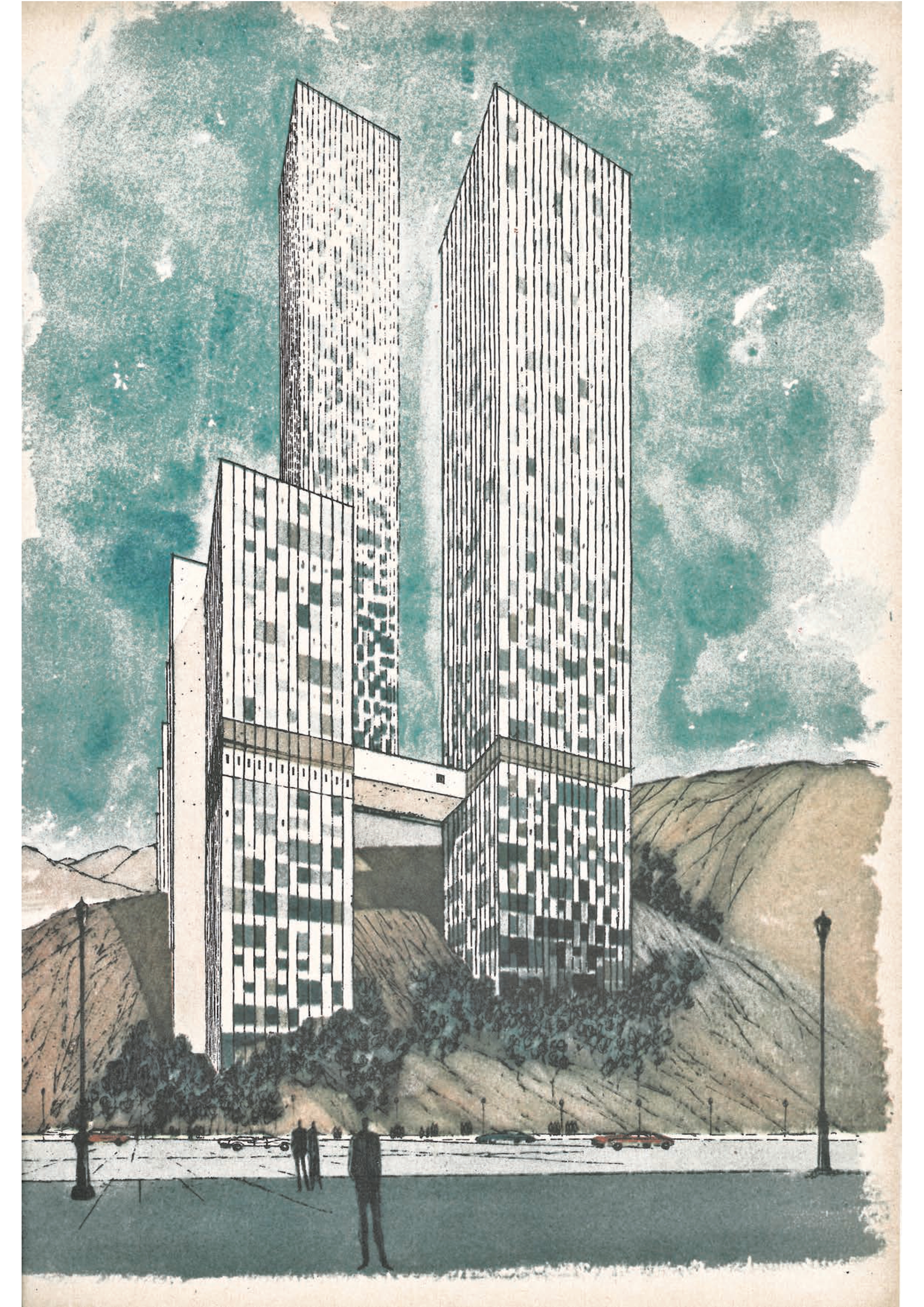 Perspectiva ilustrativa [título atribuído]. Fonte: Senhor, ago. 1963.